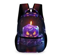 WECECE Mochilas Calabaza Infantiles, Tema de Halloween Mochila Escolar Para Niños 3D Estampado Mochila Bolsa De Viaje Primaria De Mochilas Escolar