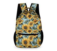 WECECE Mochilas Con Estampado Girasol Para Niños Escolares Y Niñas, Mochila Escolar Con Flor Para Primaria 1º 2º 3º 4º 5º 6º Backpack Children