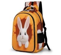 WECECE Mochilas Cute Bunny Escolares Niña Mochila Animal Conejo Colegio Niño 10-15 Años, Mochilas Portatil para Chicos, Mochila Instituto Casual De Moda