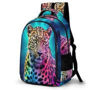 WECECE Mochilas Escolares Cheetah Niños Adolescentes, Mochila Escolar Chico Animal Leopard, Mochila Niña Informal Primaria y Secundaria para 9 10-13 Años