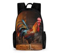 WECECE Mochilas Escolares Niña, Mochila Niñas De 8 A 12 Años Con Gallo Mochilas Adolescentes Gallina Francesa Mochila Grande Para La Escuela Viajar Casual
