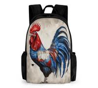 WECECE Mochilas Escolares Niña, Mochila Niñas De 8 A 12 Años Con Gallo Mochilas Adolescentes Gallina Francesa Mochila Grande Para La Escuela Viajar Casual