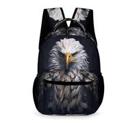 WECECE Mochilas Escolares Niños Águila de Cabeza Blanca, Mochila Con Tema Pájaro Colegio Niña Chico Informal Moda, Mochila Infantil De 6 7 8 10 Años Para La Escuela, Viajes, Uso Diario