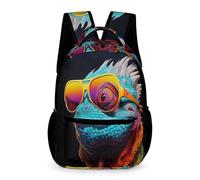 WECECE Mochilas Escolares Niños Camaleón, Mochila Con Animal Colegio Niña Chico Informal Moda, Mochila Infantil De 6 7 8 10 Años Para La Escuela, Viajes, Uso Diario
