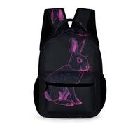 WECECE Mochilas Escolares Niños Conejo, Mochila Con Animal Conejo Colegio Niña Chico Informal Moda, Mochila Infantil De 6 7 8 10 Años Para La Escuela, Viajes, Uso Diario