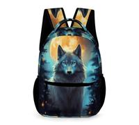 WECECE Mochilas Escolares Niños Lobo, Mochila Con Animal Lobo Colegio Niña Chico Informal Moda, Mochila Infantil De 6 7 8 10 Años Para La Escuela, Viajes, Uso Diario