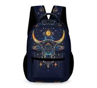 WECECE Mochilas Escolares Niños Toro, Mochila Con Animal Print Vaca Colegio Niña Chico Informal Moda, Mochila Infantil De 6 7 8 10 Años Para La Escuela, Viajes, Uso Diario
