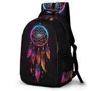 WECECE Mochilas Escolares para Niñas Adolescentes Mochila DreamGatocher Infantil Grande para Chicas 8 10 12 14 Años con Feathers, Mochila Colegio De Viaje Casual