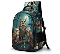 WECECE Mochilas Escolares para Niñas Adolescentes Mochila Owl Motif Infantil Grande para Chicas 8 10 12 14 Años con Bird, Mochila Colegio De Viaje Casual