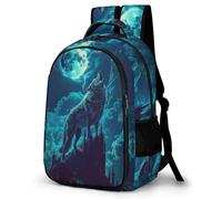 WECECE Mochilas Escolares Wolf Niñas Colegio Mochila Colegio Animal Wolf Chicos 7 Años Mochila Escolar Ligeras Duraderas, School Backpack para Vuelta al Cole Viaje y Actividades
