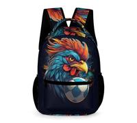 WECECE Mochilas Gallo Escolares Niños, Mochila Colegio Gallina Francesa Niña Chico Informal Moda, Mochila Infantil De 6 8 10 Años Para La Escuela, Viajes, Uso Diario