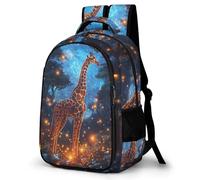 WECECE Mochilas Giraffe Escolares Niña, Mochila Grande para Instituto, Mochila Colegio Adolescente con Animal Giraffe De 9 a 16 Años