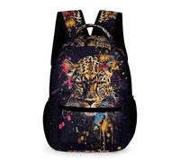 WECECE Mochilas Guepardo Infantiles, Leopardooo Animal Mochila Escolar Para Niños 3D Estampado Mochila Bolsa De Viaje Primaria De Mochilas Escolar