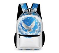 WECECE Mochilas Infantiles, Estampado de Pájaros Mochila Escolar Para Niños 3D Estampado Mochila Bolsa Animal De Viaje Mochilas Escolar