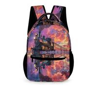 WECECE Mochilas Infantiles, Tren Mochila Escolar Para Niños 3D Estampado Mochila Bolsa Tren De Viaje Mochilas Escolar