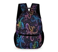 WECECE Mochilas Infantiles, Vida Marina Mochila Escolar Para Niños 3D Estampado Mochila Bolsa Vida Marina De Viaje Mochilas Escolar