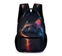WECECE Mochilas Lindo Gatito Infantiles, Animal Print Gato Mochila Escolar Para Niños 3D Estampado Mochila Bolsa De Viaje Primaria De Mochilas Escolar