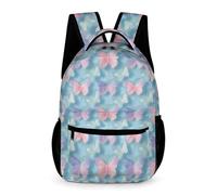 WECECE Mochilas Mariposa Infantiles, Colorido Mochila Escolar Para Niños 3D Estampado Mochila Bolsa De Viaje Primaria De Mochilas Escolar
