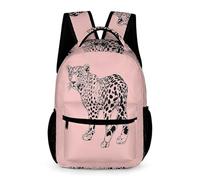WECECE Mochilas Personalizadas 3D Guepardo Mochilas Para Niñas Mochila Leopardooo Animal Para Niños Mochila Ligeras Outdoor Escuela Ocio Viaje