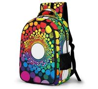 WECECE Mochilas Polka Dots Escolares Niña Mochila Colorido Colegio Niño 10-15 Años, Mochilas Portatil para Chicos, Mochila Instituto Casual De Moda