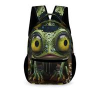 WECECE Mochilas Rana Infantiles, Feo Mochila Escolar Para Niños 3D Estampado Mochila Bolsa De Viaje Primaria De Mochilas Escolar