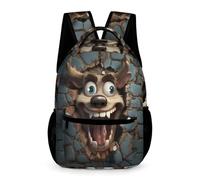 WECECE Mochilas Reno Infantiles, Animal Cracker 3D Mochila Escolar Para Niños 3D Estampado Mochila Bolsa De Viaje Primaria De Mochilas Escolar