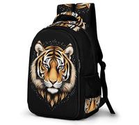 WECECE Mochilas Tiger Escolares Niña, Mochila Grande para Instituto, Mochila Colegio Adolescente con Animal Motif De 9 a 16 Años