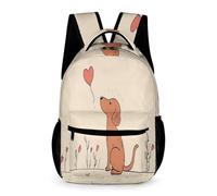 WECECE Perro Mochila Para El Colegio Estudiantes Infantil Mochila Escolar Animal Cachorro Personalizada Para Alumnos De Primaria, Impermeable Y Resistente Al Desgaste