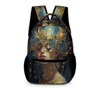 WECECE School Backpack Cielo Estrellado Schoolbag Kids Backpack Fashion Colorido for Boys Girls Lightweight Daypack for School Girls Primaria