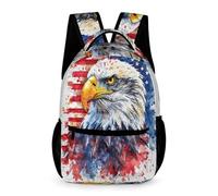 WECECE School Backpack Kids Mochila Águila de Cabeza Blanca Niño Mochila Linda Escolar Estampado de Pájaros Para Niñas De 6-9 Años Mochilas Infantil Para Escuela Viaje