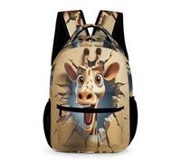 WECECE School Backpack Kids Mochila Jirafa Niño Mochila Linda Escolar 3D Animal Para Niñas De 6-9 Años Mochilas Infantil Para Escuela Viaje