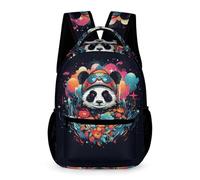 WECECE School Backpack Lindo Panda Schoolbag Kids Backpack Fashion Animal Tema for Boys Girls Lightweight Daypack for School Girls Primaria