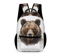 WECECE School Backpack Oso Schoolbag Kids Backpack Fashion Animal Pattern for Boys Girls Lightweight Daypack for School Girls Primaria