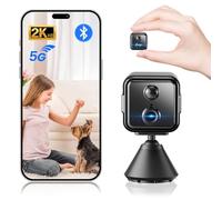 WeChip 2K HD Mini Cámara Vigilancia WiFi Interior Cámara con Vision Nocturna, Detección de Movimiento, App Móvil, Audio de 2 Vías, 21 Días de Batería