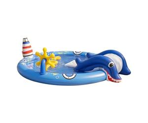 Wechxfau Piscina Hinchable Infantil - Colchoneta Hinchable Divertida y Adorable - Piscina de natación Infantil,para Jardín Patio Césped Terraza Parque Escuela Parque Acuático Hogar Vacaciones