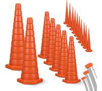 Weciau 17 tapones hidráulicos para manguera hidráulica con 3 tamaños, tapones de silicona universales de goma, cónicos, tapones hidráulicos para tuberías, tubos de aceite, tubos de fuga