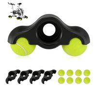 Weciau 4 Piezas Rocker Plate Feet, Equipo de Entrenamiento Central con Amortiguación, Pies con Pelotas de Tenis para El Entrenador de Rodillos Wahoo Kickr Core, con 8 Tenis