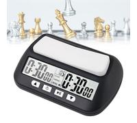 Weciau Reloj de ajedrez profesional, pantalla digital multifunción, temporizador de ajedrez con función de bonificación Count Down & Delay, control de 4 botones, reloj de ajedrez analógico, reloj de