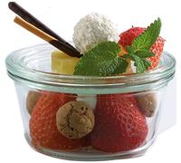 Weck 12 tarros de Cristal con Tapa, 290 ml, Altura 5,5 cm.