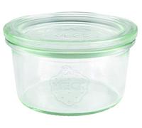 Weck 12 tarros de cristal de 165 ml (vidrio de alta calidad, conservas con tapa de vidrio; para conservas, resistentes al calor, aptos para microondas, horno y cristal de borde redondo) 976