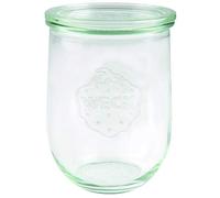 Weck 745 Cristal tulipán 1 L Bormioli Fido (einweck de calidad, con Tapa de cristal para cocer Resistente al calor Microondas. Aptas para horno redonda cristal (6 unidades), transparente