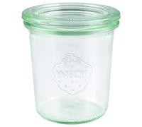 Weck 761 Tarros de cristal de 140 ml (vidrio de alta calidad, conservas con tapa de cristal, para conservas, resistentes al calor, aptos para microondas, horno y cristal redondo), 12 unidades