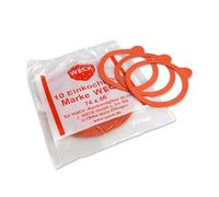 Weck - Anillo de goma para tarros (80 mm, 10 unidades)