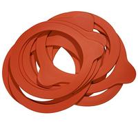 Weck - Anillos para conservas de caucho natural de alta calidad para tarros de cristal Weck (10 unidades) rojo, 80 mm (222271022)