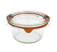 Weck Droit 290 ml - Tarro de 290 ml con tapa de 100 mm, junta y clips incluidos, 1 unidad
