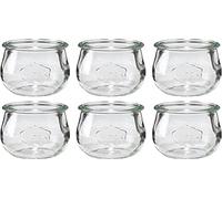 Weck Redonda Borde Mini Jarra de tulipán, 220 ml, 30 x 6 x 8 cm
