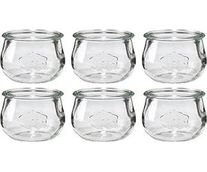 Weck Redonda Borde Mini Jarra de tulipán, 220 ml, 30 x 6 x 8 cm