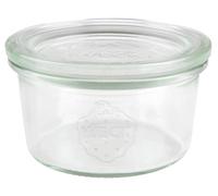 Weck Tarros con tapa de cristal - Capacidad: 165 ml - Forma de bote - 12 unidades