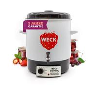 Weck 292008 Multi-Cooker Urna automática de Agua Hecha de Esmalte Enlatador eléctrico, Negro/Blanco