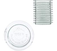 Weck WSK - Tapa para tarros (60 mm, 80 ml, 140 ml, 160 ml, 220 ml, 12 unidades)